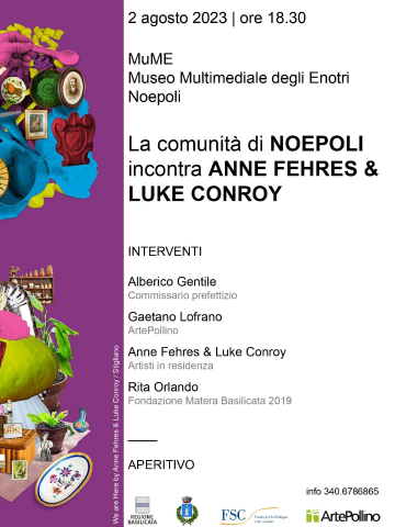 La comunità di Noepoli incontra ANNE FEHRES & LUKE CONROY